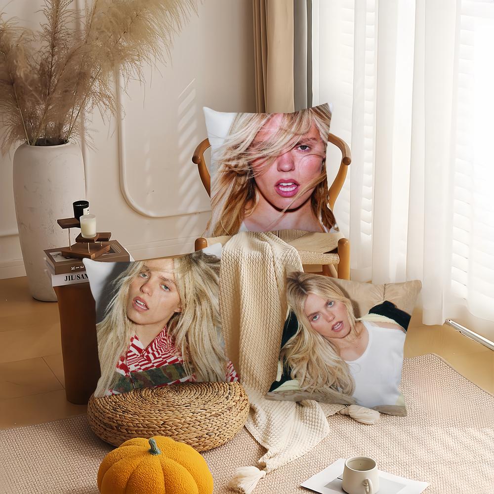 Singer Renee Rapp Pillow Case Home Decoration Cushion Cover Suitable For Office Sofa Bedroom Car