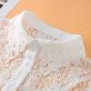 Rose Lace Fake Collar High Collar Pure Color Detachable Collar White Color Lace Detail Soluble Weave Flower Fashionable Wear