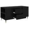 Coffee Table Black Oak Look 102 x 44.5 x 50 cm