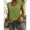 YYFS Women's Fashion Casual Summer Spring Solid Color Print Short Sleeve V-Neck Blouses & Shirts