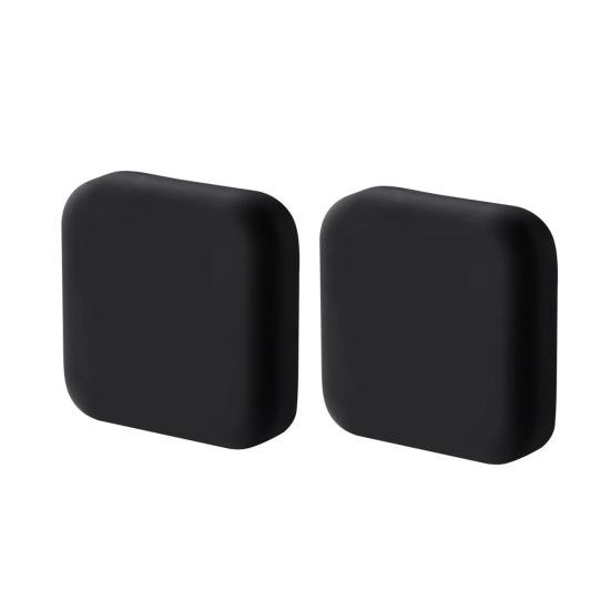 

2Pcs Square Door Wall Stopper Door Knob Protector Adhesive Stopper Anti-collision Pad чорний