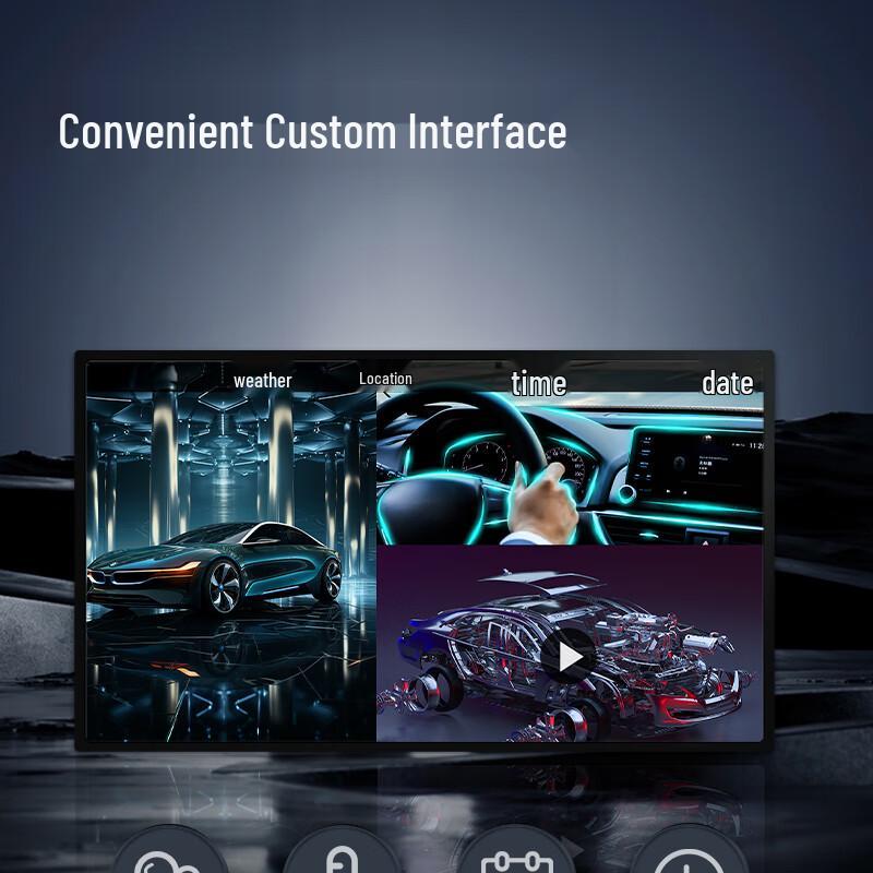 FeiXian 32-inch Non-Touch Wall-Mounted LCD Advertising Display CN plug (adapter included)