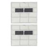 2pcs AC Indoor Unit Filter Screen Dust Prevention Mesh PVC Replacement Parts For Home Air Conditioner Outlet Grill Cleaning Kit