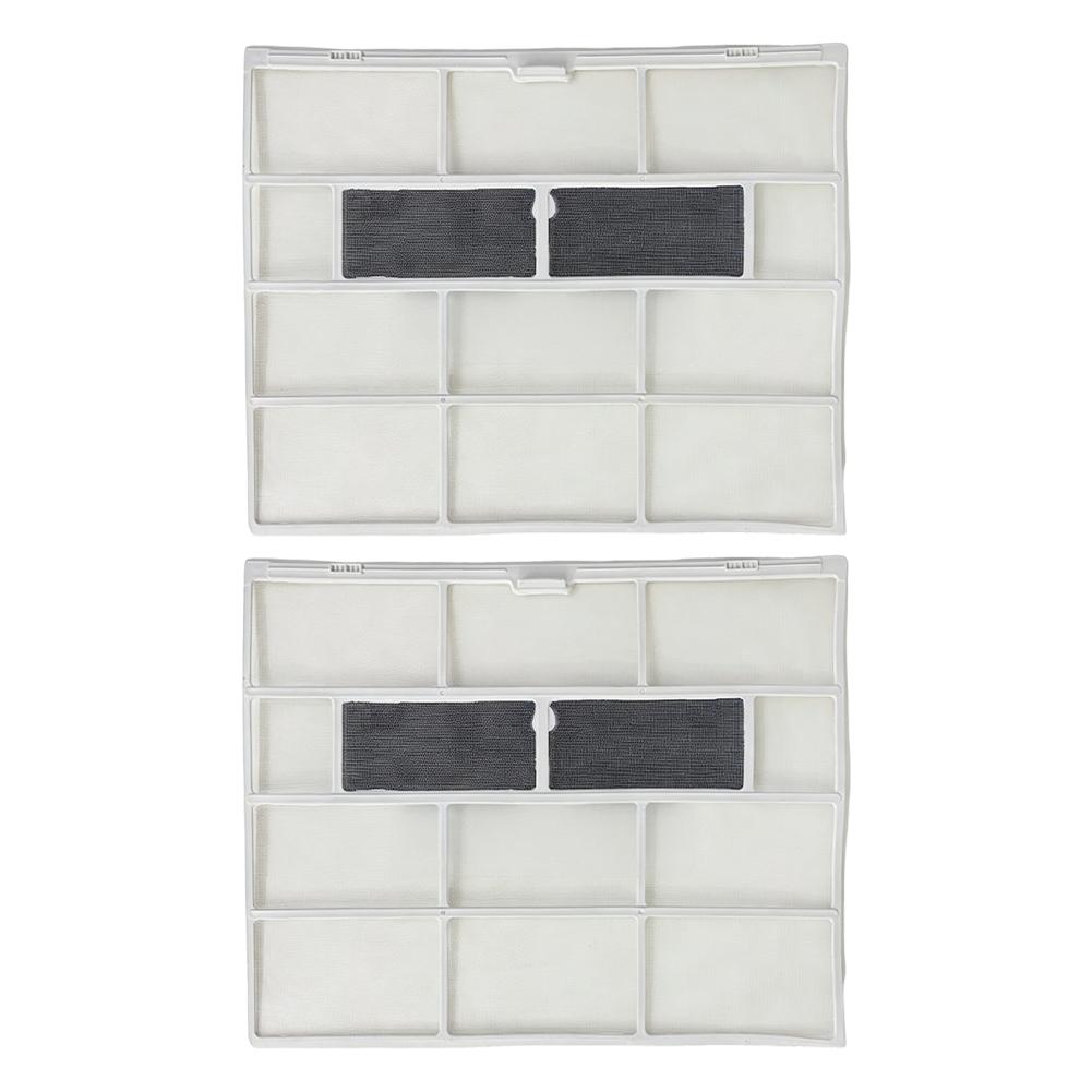 2pcs AC Indoor Unit Filter Screen Dust Prevention Mesh PVC Replacement Parts For Home Air Conditioner Outlet Grill Cleaning Kit