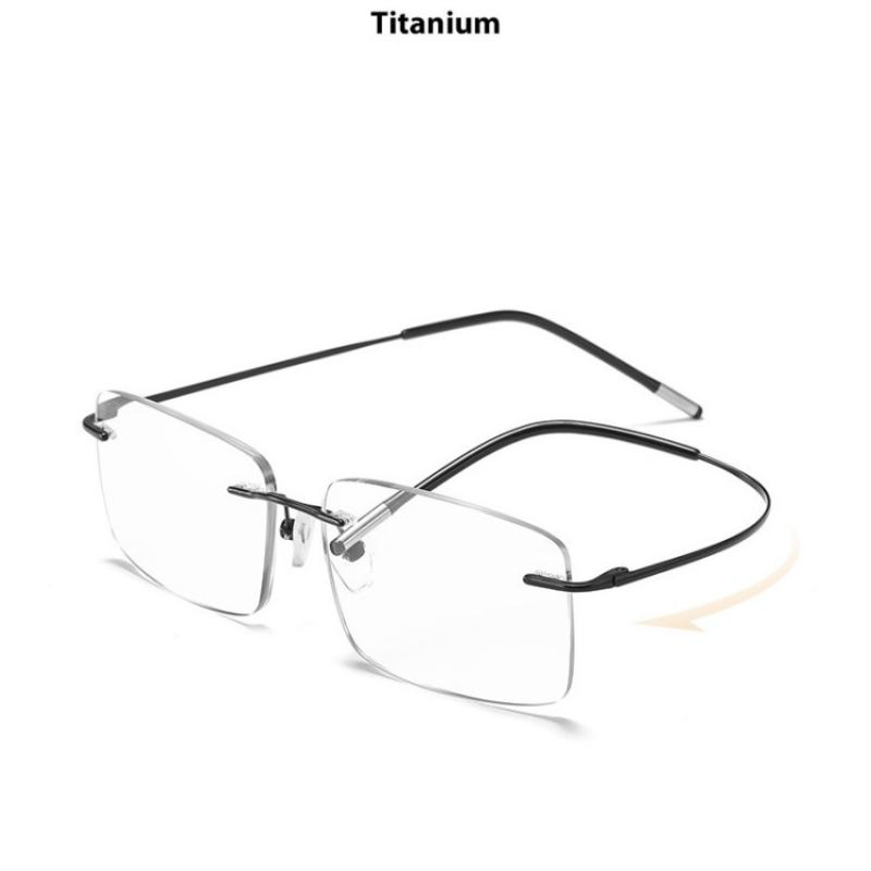 Neue rahmenlose Lesebrille mit Blaulichtfilter