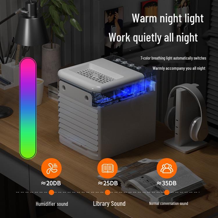 2024 Dual Spray USB/Plug-in Mini Desktop Air Fan