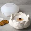 Lotus Candle Holder Silicone Mold Ashtray Storage Box Making  DIY Plaster Concrete Resin Planter Casting Molds Home Craft Decor