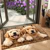 Golden Retriever Puppy, Non-slip Machine Washable Indoor and Outdoor Doormat, Home Decoration