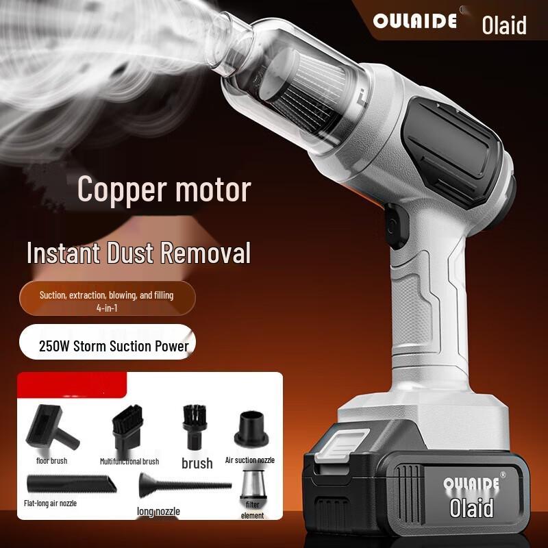 Oulaide 250W Cordless Handheld Vacuum Cleaner CN plug (adapter included)