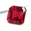 Natural Red Ruby Mozambique 6-8 Ct Asscher Cut Certified Fabulous Gemstone