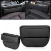 Universal Car Seat Gap Organizer PU Leather Console Side Pocket Auto Crevice Filler Storage Box Interior Accessory