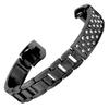 Stainless Steel Bracelet Women Inlay Rhinestones Wristband Wrist Decoration for FitbitBlack