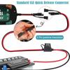 DAOKAI SAE Stecker, 2 Fuß SAE O-Ring Klemmenkabelbaum 10AWG Schnellverbindung/Trennung, 15A/20A/30A Sicherung Auto Fahrrad Traktor - 2 Stück