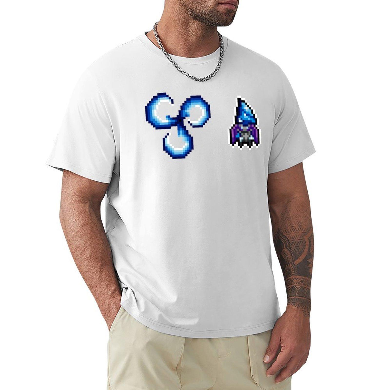 Ghosts of Creuss Faction Symbol Faction Character Pixel Art TShirt summer top blacks Short sleeve tee men S