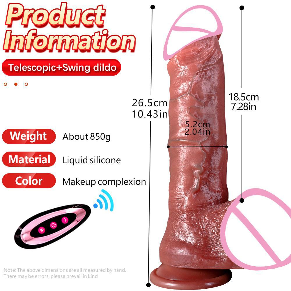 Realistic Big Vibrator Dildo for Women Heating Thrusting Realistic Penis Vibrators Anal Plug Penetration Anal Thrusting Penis 18
