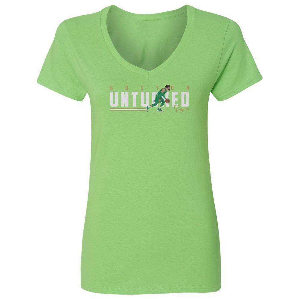 Untucked Kyrie Inspired Boston Tee - Basketball Fans Ladies  V-Neck Tshirt Unisex T-Shirt XXL