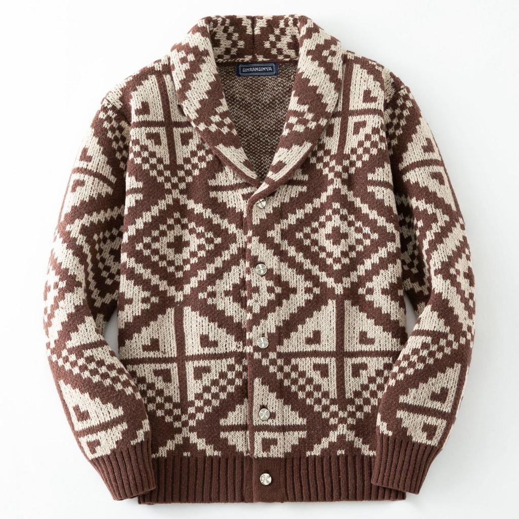 Maglioni cardigan casual da uomo vintage leggeri con collo a scialle a maniche lunghe in maglia con bottoni cardigan autunno inverno maglione capispalla in maglia per uomo