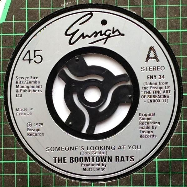 

7inch Record BOOMTOWN RATS - Someone s Looking At You ENY34 Ensign 1980 UK Rock Used