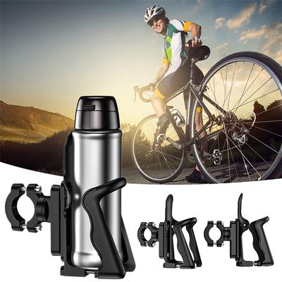 Motorcycle Scooter Bike Drink Cup Holder Water Bottle Mount Stand Aluminum Black