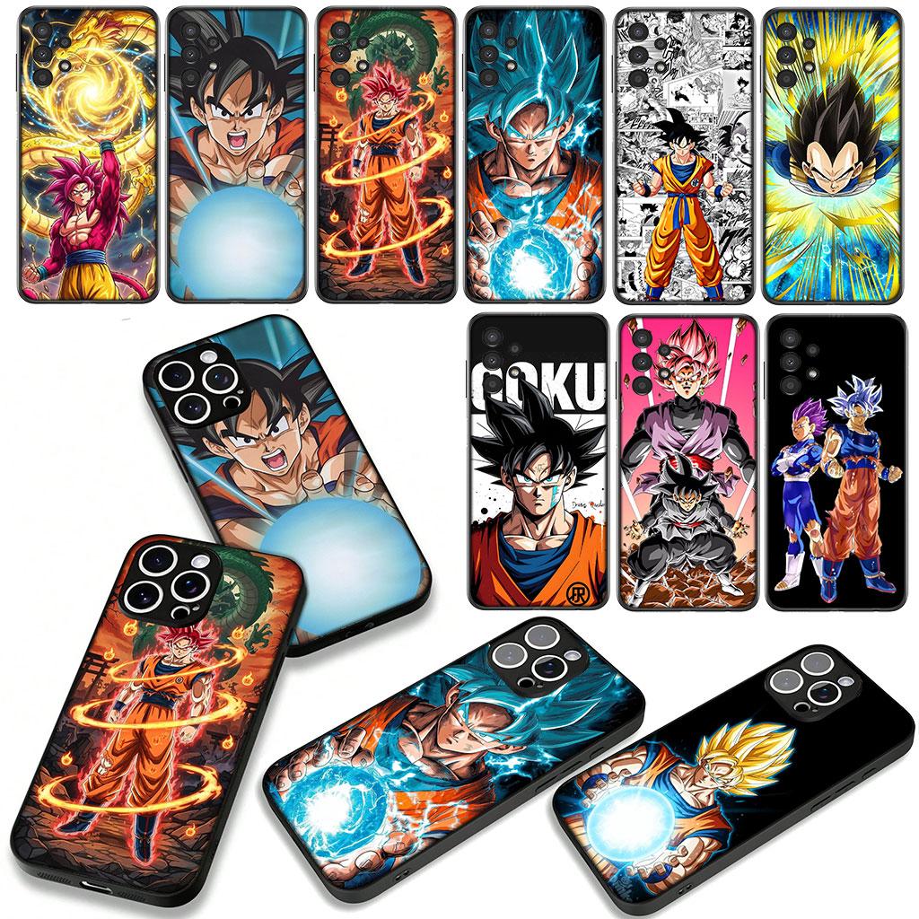 Cover for Apple iPhone 16 15 14 Plus 13 12 Mini 17 Pro Max + ProMax 16E Air 16+ 15+ Phone Case Dragons Gokus Balls Vegeta DBZ
