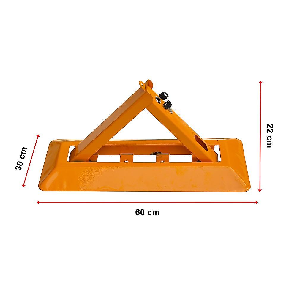 Safety Cones Posts Barriers Fold Down Vehicle Security Car Parking Spot Lock Safety Bollard Barrier