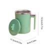 New Portable Electric Magnetic Force Stirring Cup Digital Display Design 1-click Mixing 316 Stainless Steel Small Coffee Cup