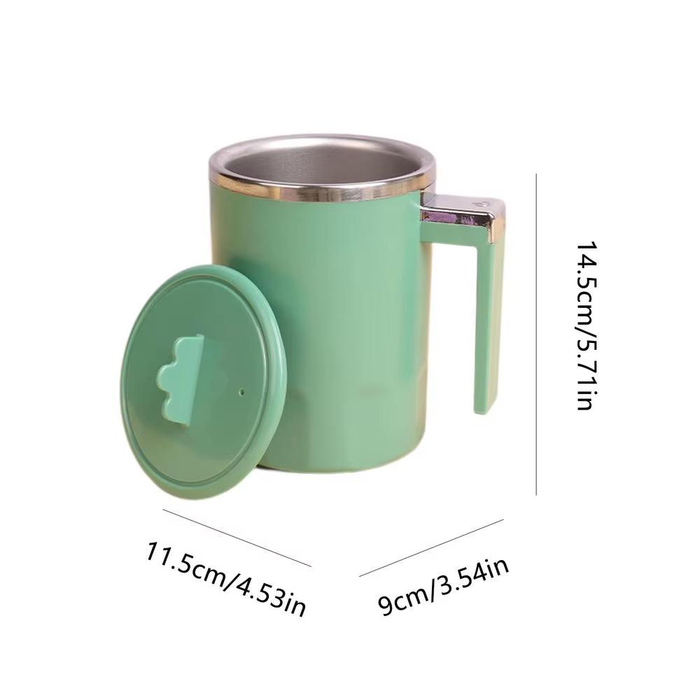 New Portable Electric Magnetic Force Stirring Cup Digital Display Design 1-click Mixing 316 Stainless Steel Small Coffee Cup