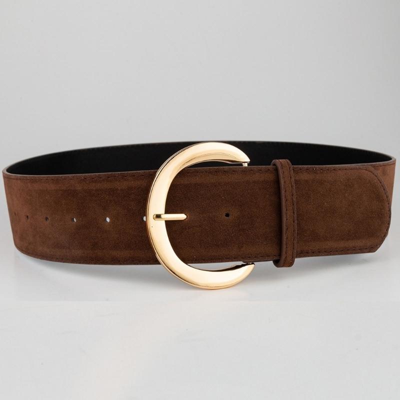 Historic Leather Wide Belt For Women And Men Adjustable Waistband Faux Leather Strap Historical Fashion Accessory
