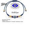 Evil Eye Bracelet String Adjustable Braided Rope Good Luck Amulet
