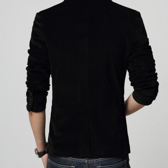 Suits Jacket Skin-friendly Long Sleeve Corduroy Men Fashion Casual Business Blazer for Autumn