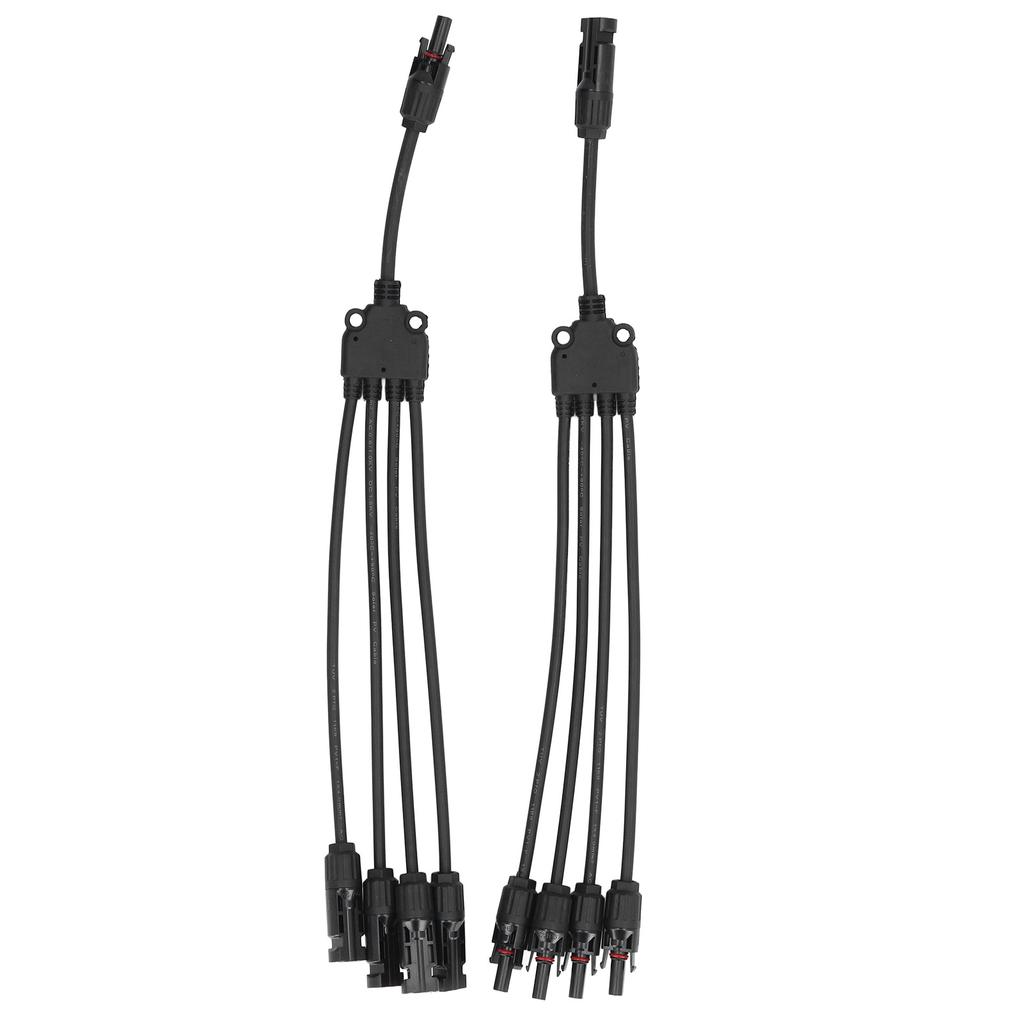Solar Connector Y Branch 1 to 4 Waterproof Parallel Adapter Splitter for Outdoor