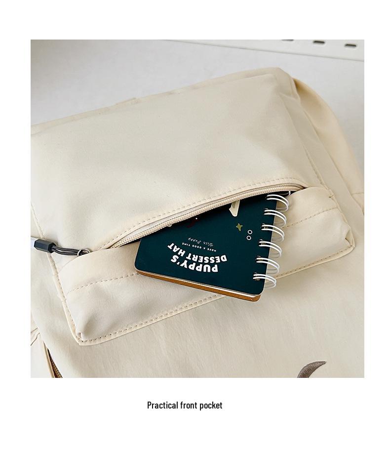 Japanese Korean-Style Cute School Backpack for Girls - Double Shoulder, Large Capacity, Perfect for Middle and High School Students