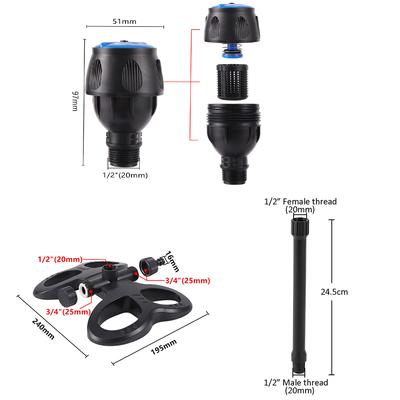 Obrotowa Dysza Zraszająca Z Podstawą Rozkładanym Wspornikiem Obrotowa Dysza Rośliny Kwiaty Nawadnianie Domowy Ogród Narzędzie Zestaw Do Podlewania Narzędzie