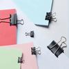 10pcs/lot Large Size Black Metal Binder Clips 15mm/19mm/25mm/32mm Notes Letter Paper Clip Filer Holder Clamp Binding Supplies