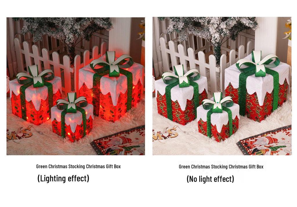 Christmas LED String Lights Gift Set: 3-Piece Decoration for Festive Party Atmosphere