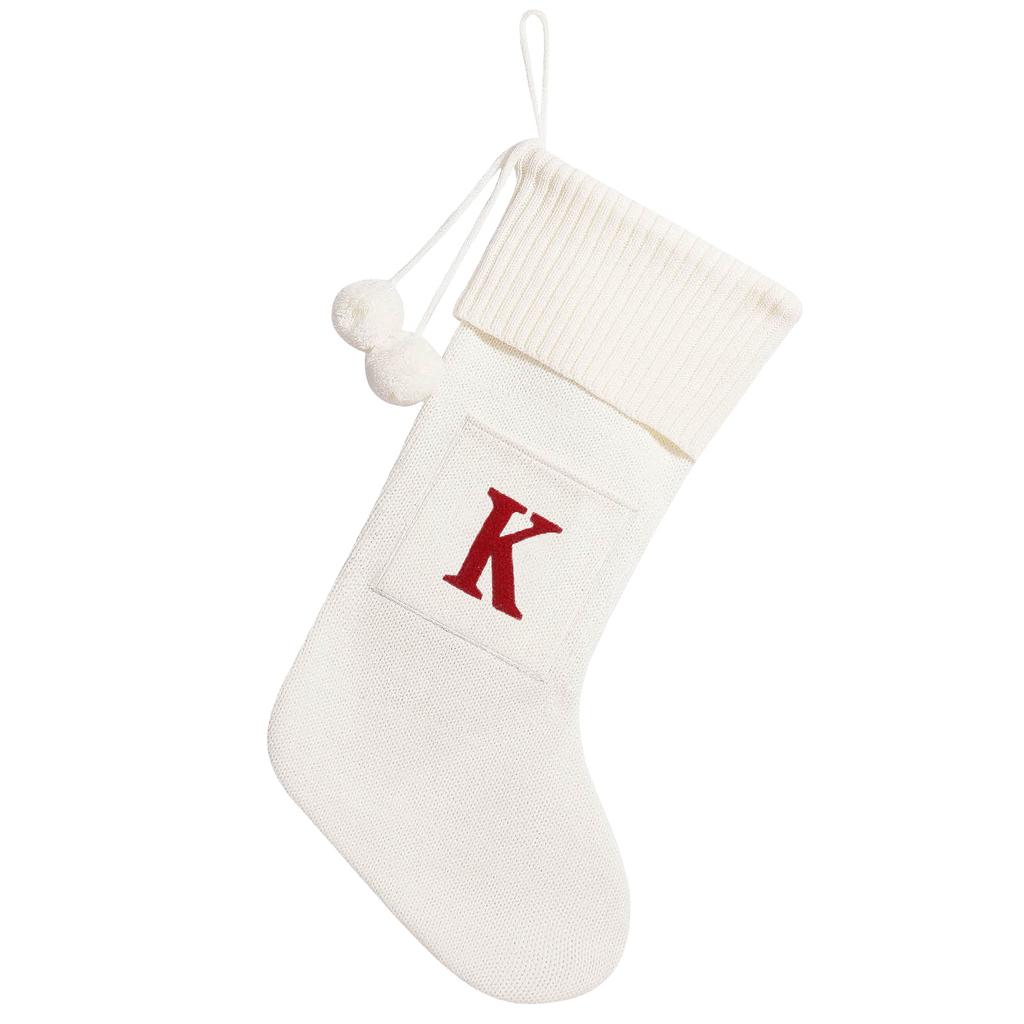 Christmas Decorations Christmas Stockings With Initials 18 Inches Large Embroidered Knit Christmas Gnome Beards For Crafts