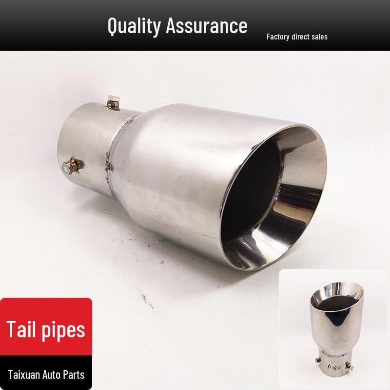 

A022 Double Layer Straight Edge 304 Stainless Steel Exhaust Tailpipe Taicheng