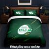 Ireland Rugby Design Bed Bedding Set 1 Duvet Cover + 2 Pillowcases Soft Breathable Household Bed Linens