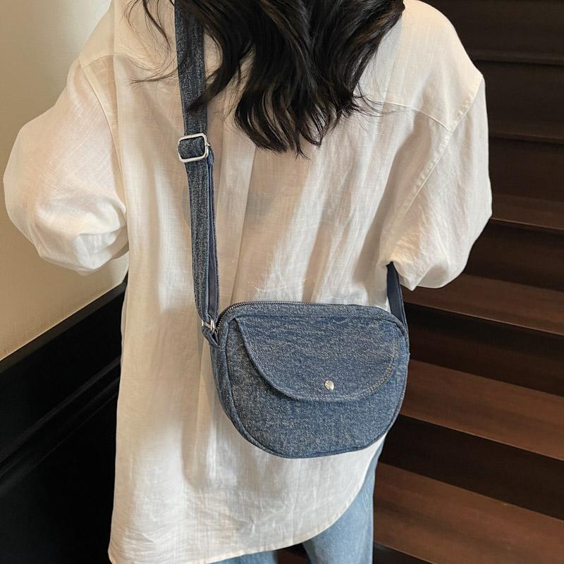 Geantă Denim Femei Geantă Mică de Umăr Geantă Crossbody