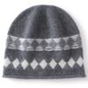 Cashmere hat women's autumn and winter outdoor warm and cold-proof bag head ear protection hat color matching versatile knitted wool hat