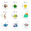 Cartoon Badge Series Alloy Brooch Cute Animal Children's Clothes Bag Accessories Environmental Protection Badge