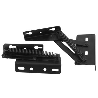Black Split Spring Hinge Iron Triangular Hinge Hardware Supply for Folding Bed Sofa