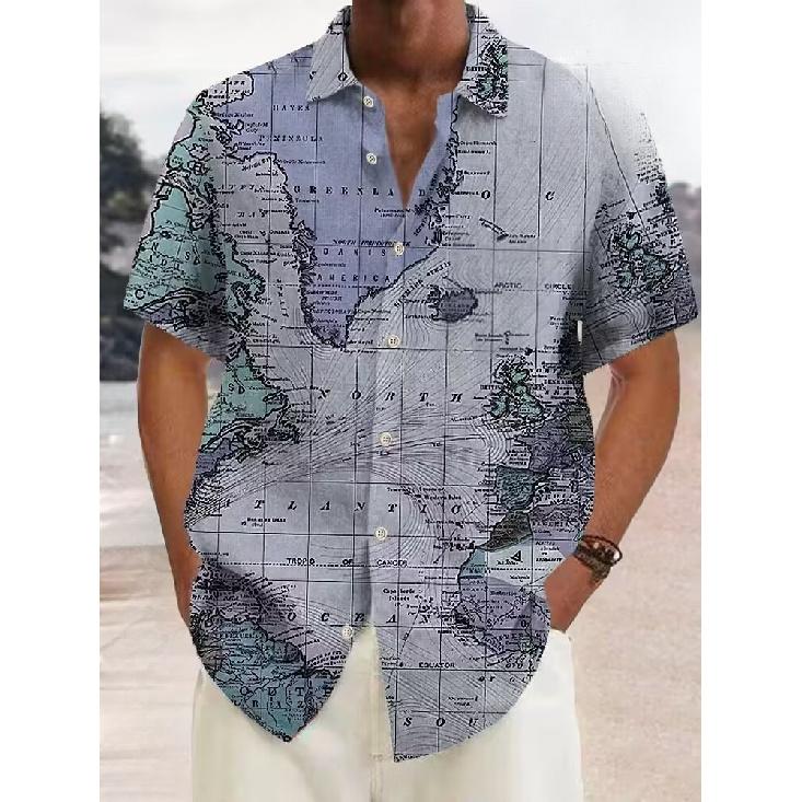 2026 men's short sleeve shirt casual