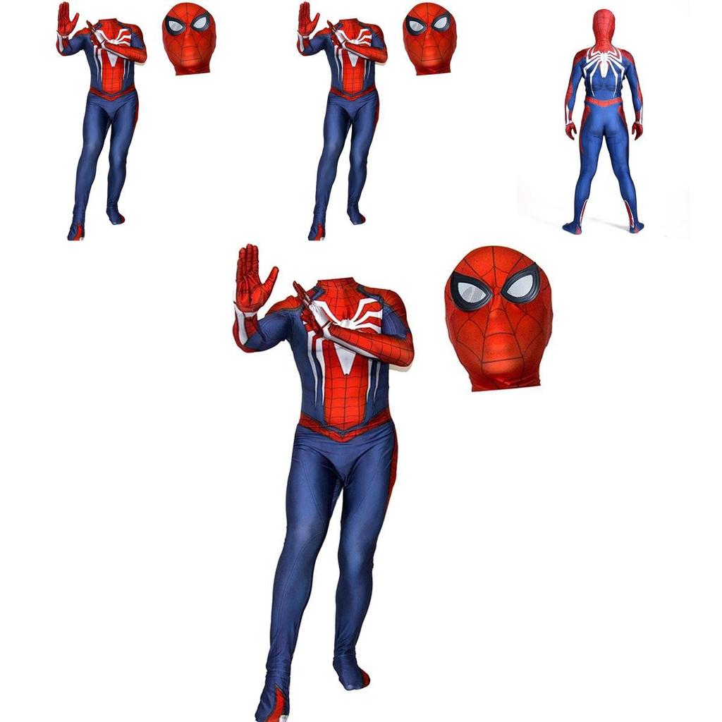 Ps4 Insomniac Spider-man Cosplay Costume 3d Print Adult Kids Spidey Zentai Suit With Exquisite Workmanship And Breathable Lycra Material