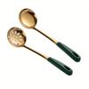 1pc Stainless Steel Soup Spoon, Soup Slotted Ladle, Long Handle Hot Pot Spoon Kitchen Tools