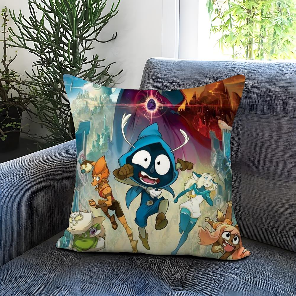 Game D-Dofus Cushion Cover Comfortable Reversible Pillow Cover Ideal for Car Sofa Bedroom & Beyond