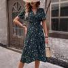 Women's Summer Print Fashion Small Floral Dress