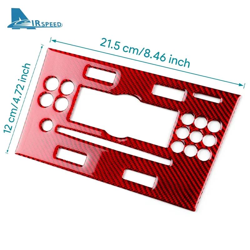 Real Soft Carbon Fiber Sticker For Vauxhall Opel Astra H MK5 2004 2005 2006 2007 2008 2009 2010 LHD RHD Car CD AC Frame Panel