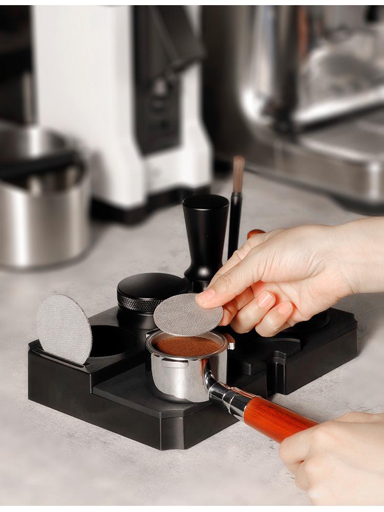 Italian Espresso Coffee Tamper & Knock Box Set (53/58mm)