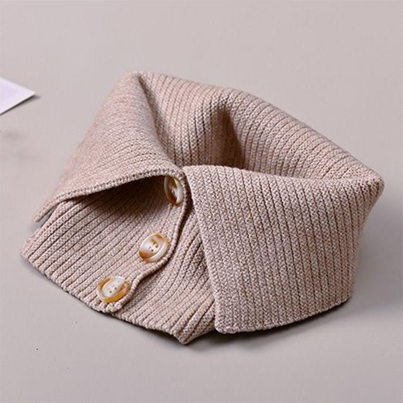 1 szt. Przędza poliestrowa Praktyczny Wygodny Dekoracyjny Dzianinowy Fałszywy Kołnierz Różna Odzież Miękka Dzianina